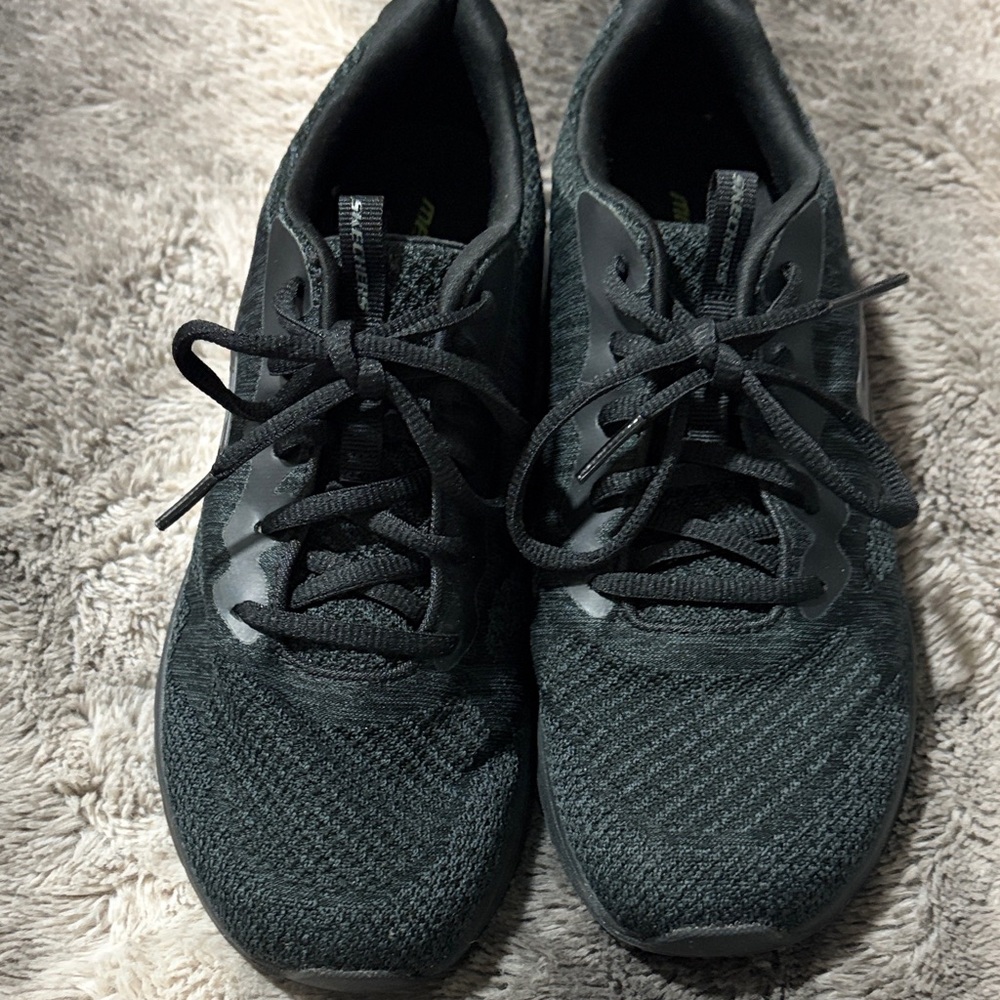 Skechers Black Athletic Shoes